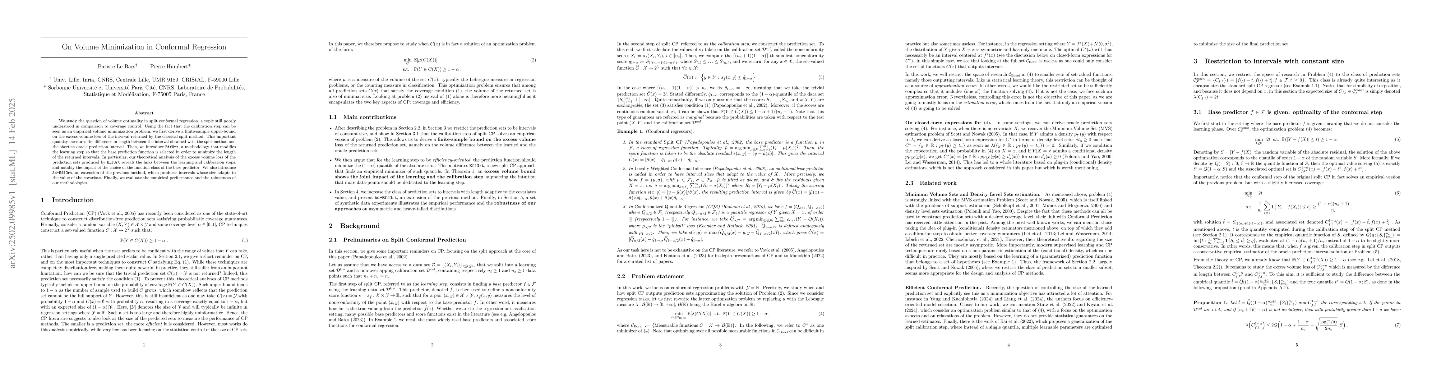 Thumbnail for On Volume Minimization in Conformal Regression
