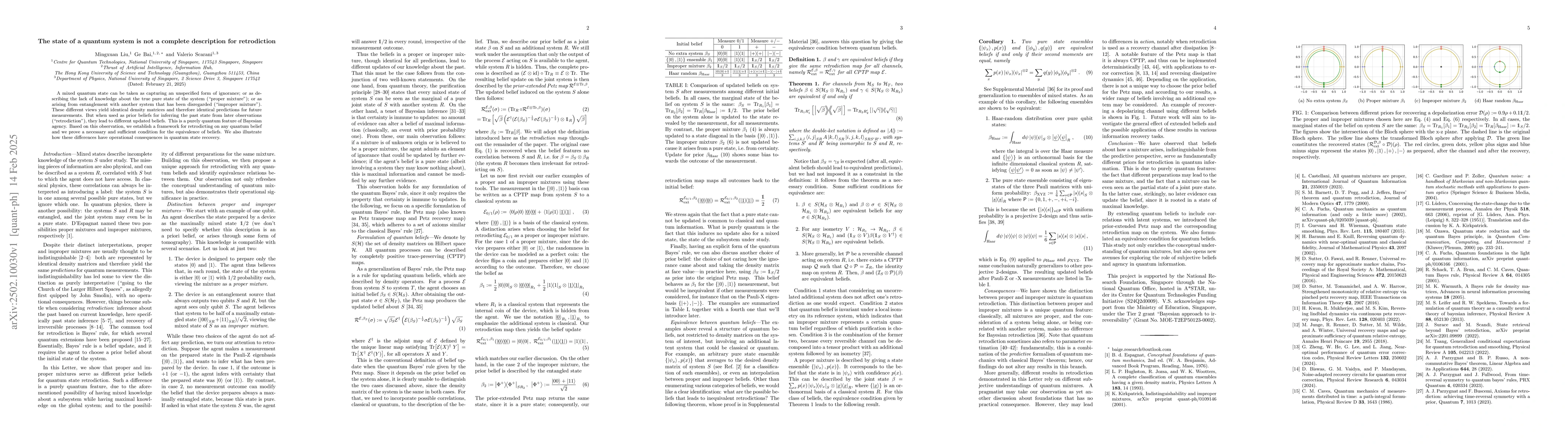 Thumbnail for The state of a quantum system is not a complete description for
  retrodiction