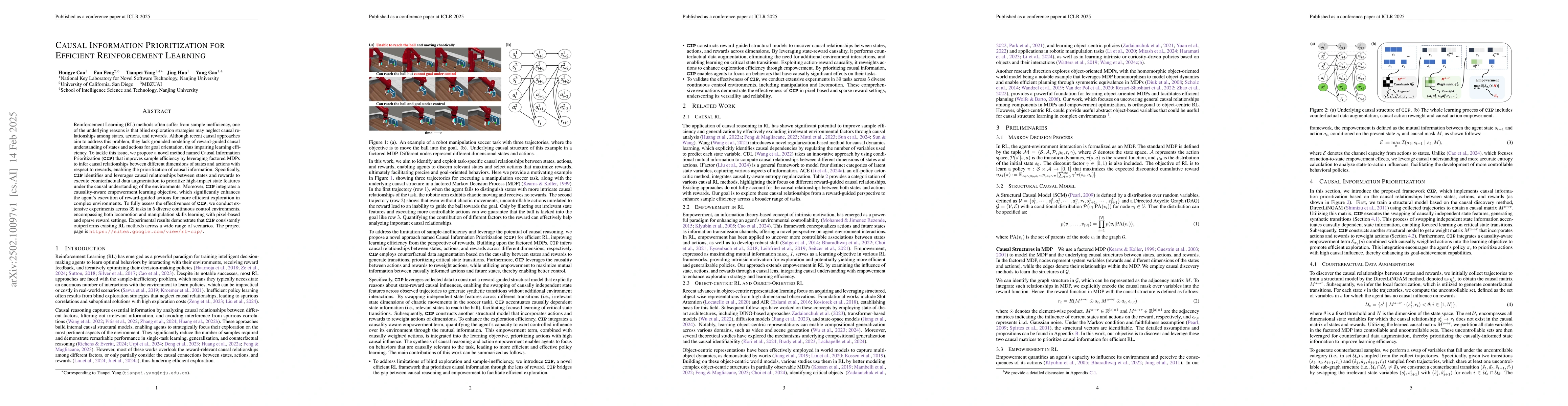 Thumbnail for Causal Information Prioritization for Efficient Reinforcement Learning