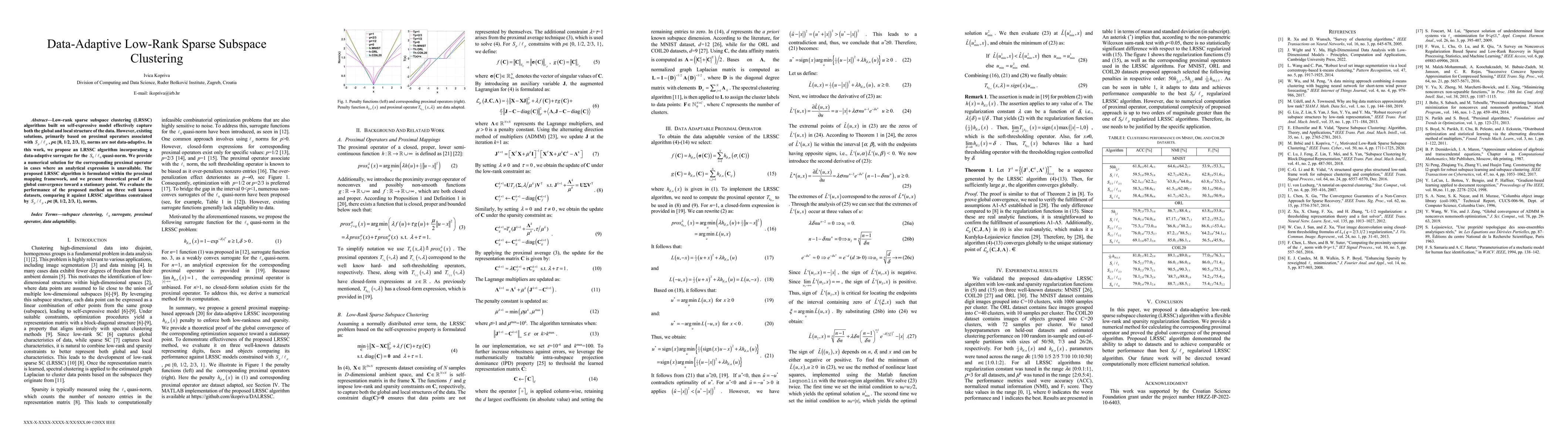 Thumbnail for Data-Adaptive Low-Rank Sparse Subspace Clustering