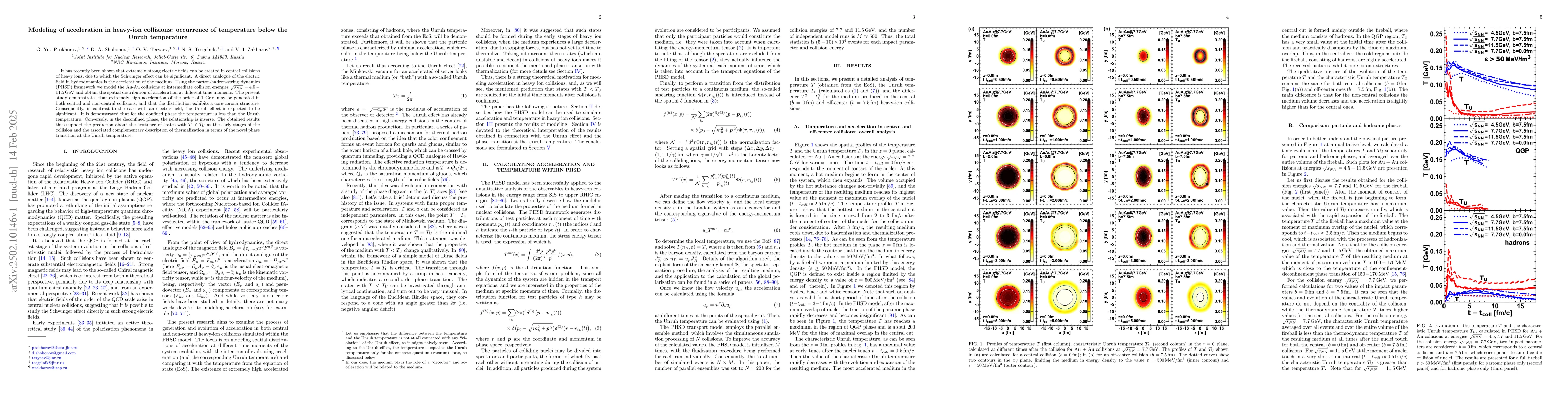 Thumbnail for Modeling of acceleration in heavy-ion collisions: occurrence of
  temperature below the Unruh temperature