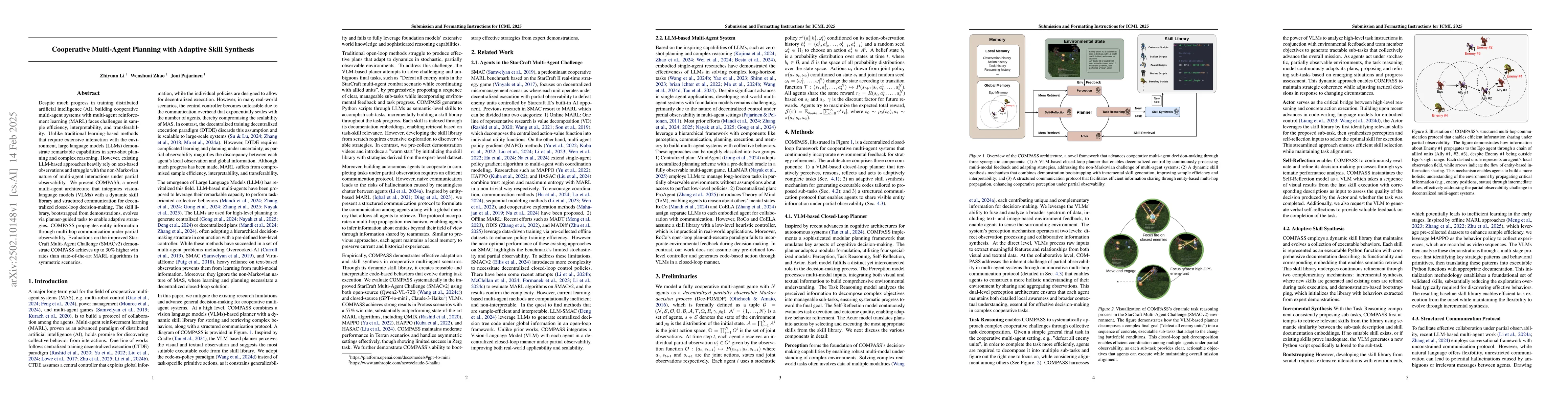 Thumbnail for Cooperative Multi-Agent Planning with Adaptive Skill Synthesis