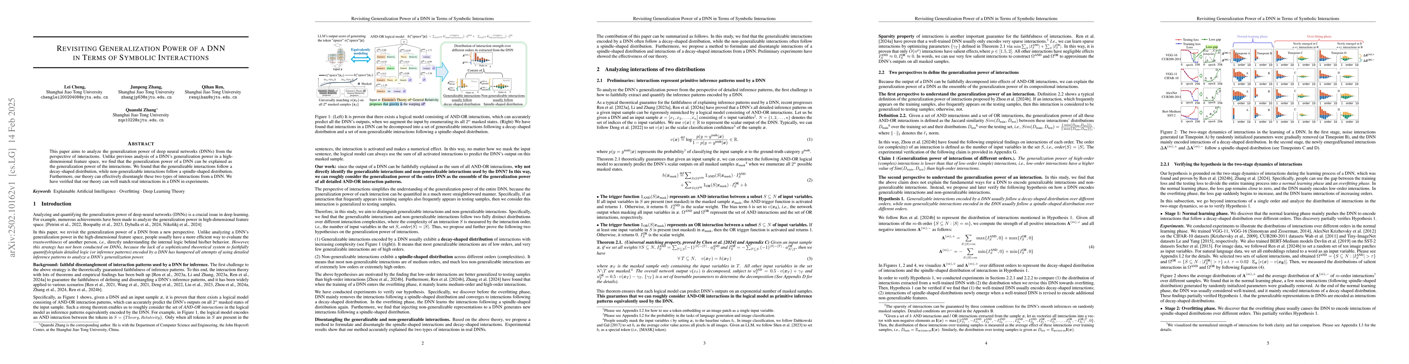 Thumbnail for Revisiting Generalization Power of a DNN in Terms of Symbolic
  Interactions
