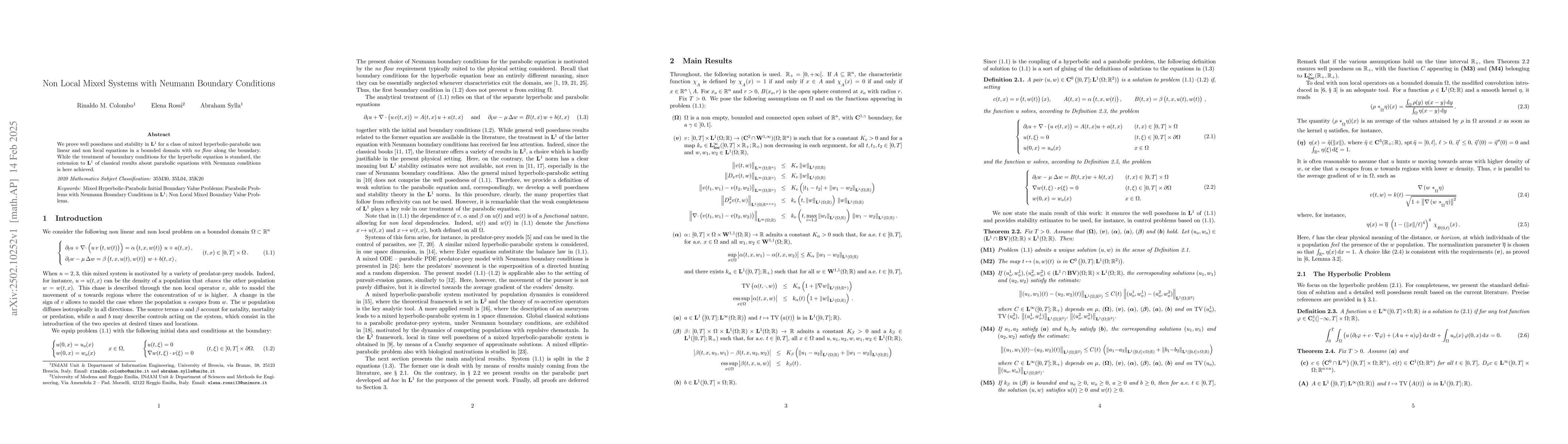 Thumbnail for Non Local Mixed Systems with Neumann Boundary Conditions