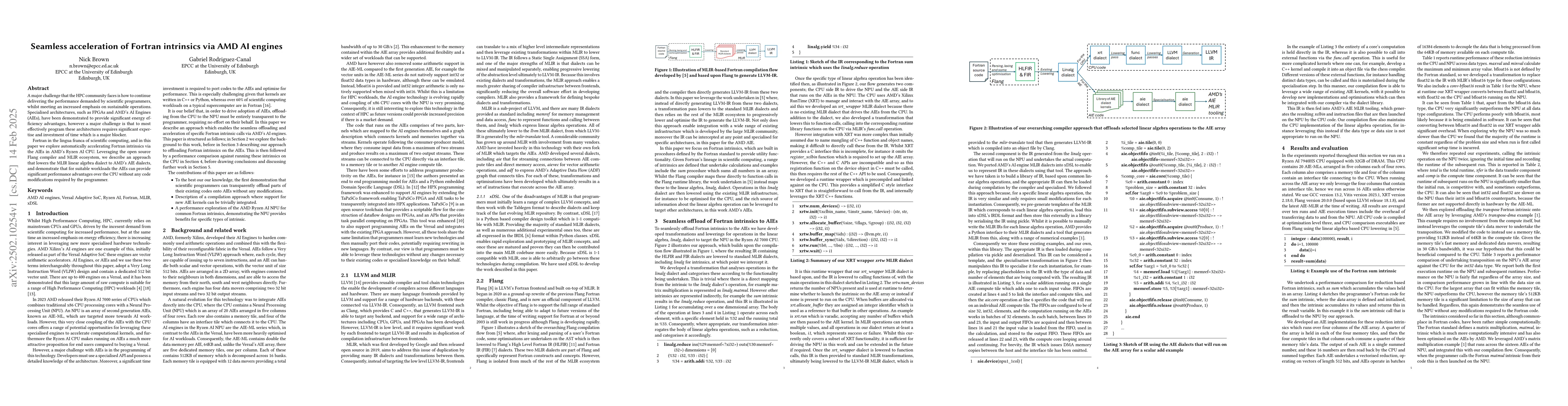 Thumbnail for Seamless acceleration of Fortran intrinsics via AMD AI engines