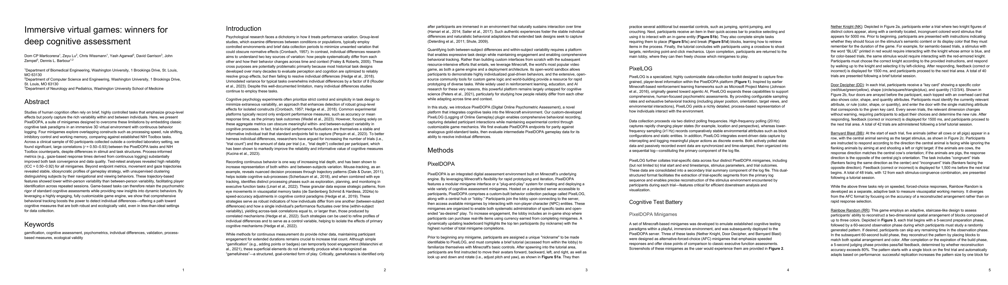 Thumbnail for Immersive virtual games: winners for deep cognitive assessment