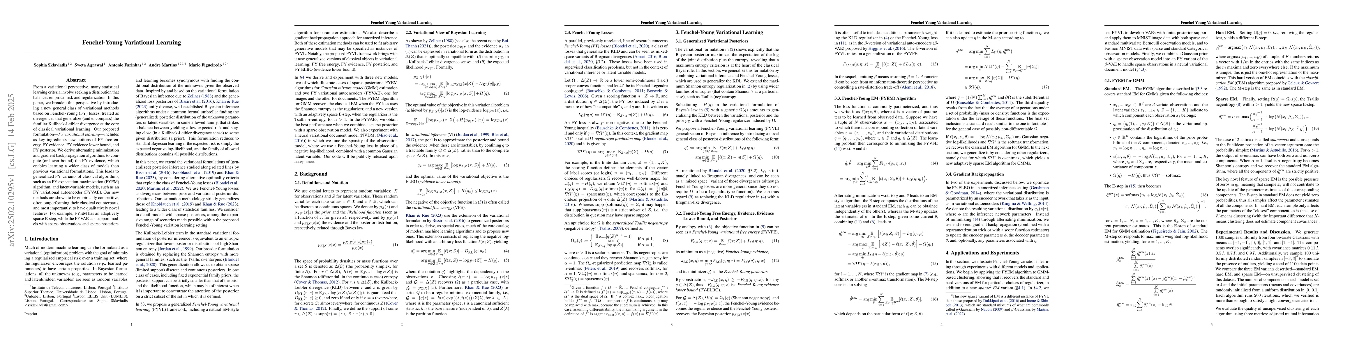 Thumbnail for Fenchel-Young Variational Learning