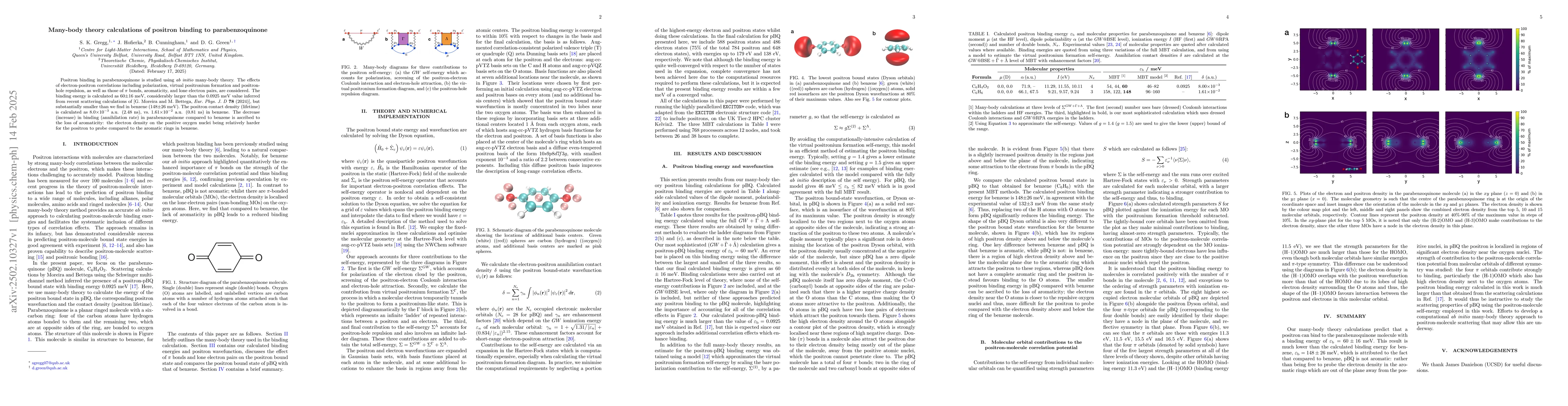 Thumbnail for Many-body theory calculations of positron binding to parabenzoquinone