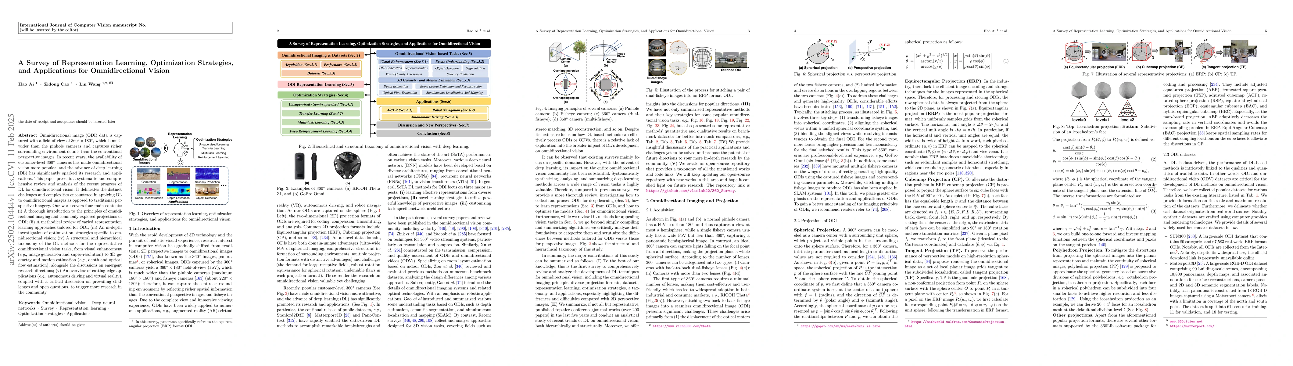 Thumbnail for A Survey of Representation Learning, Optimization Strategies, and
  Applications for Omnidirectional Vision