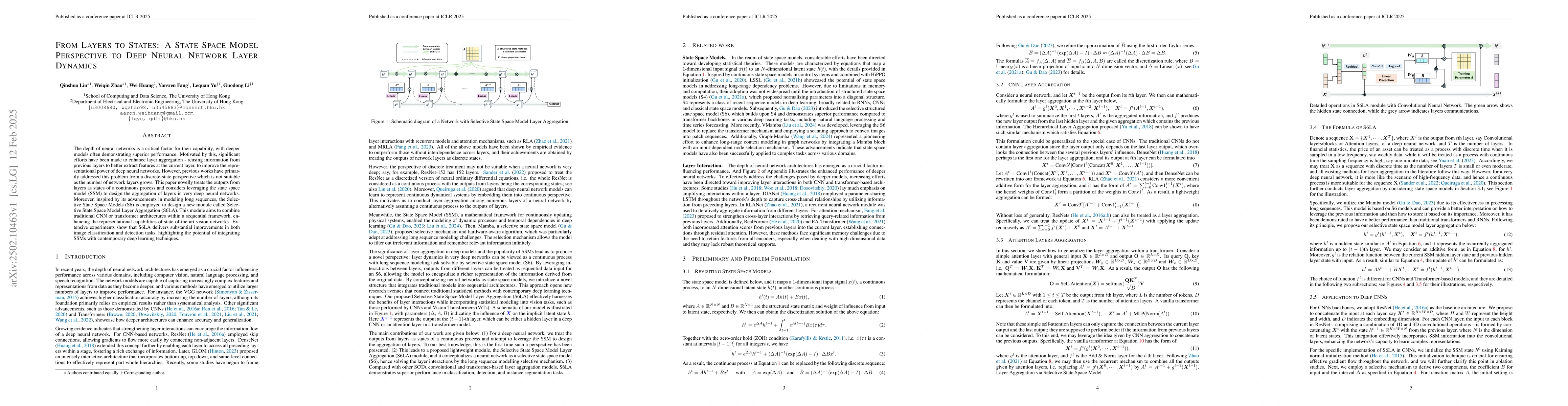 Thumbnail for From Layers to States: A State Space Model Perspective to Deep Neural
  Network Layer Dynamics
