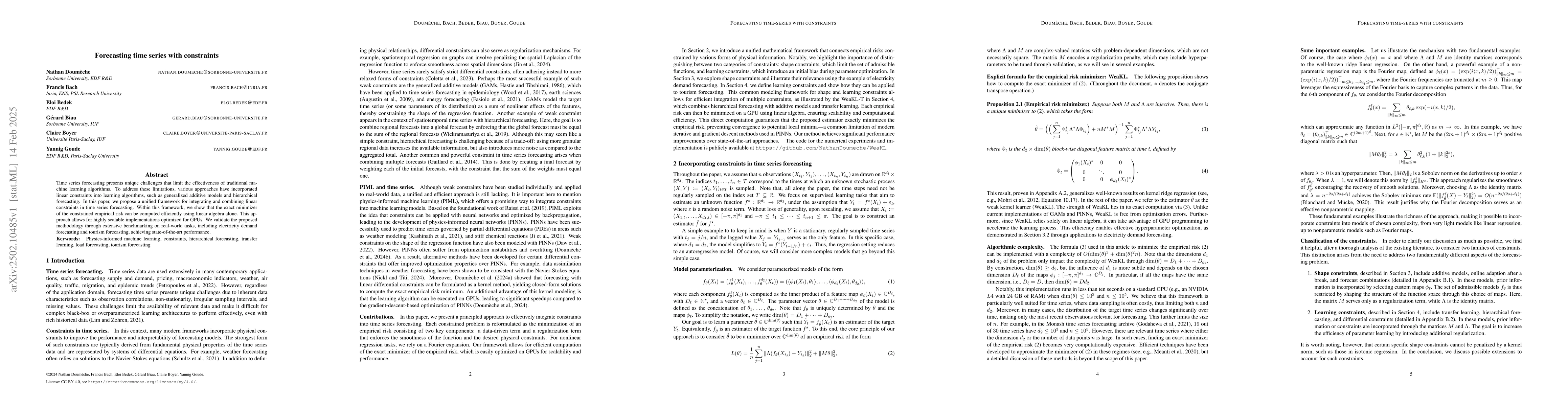 Thumbnail for Forecasting time series with constraints
