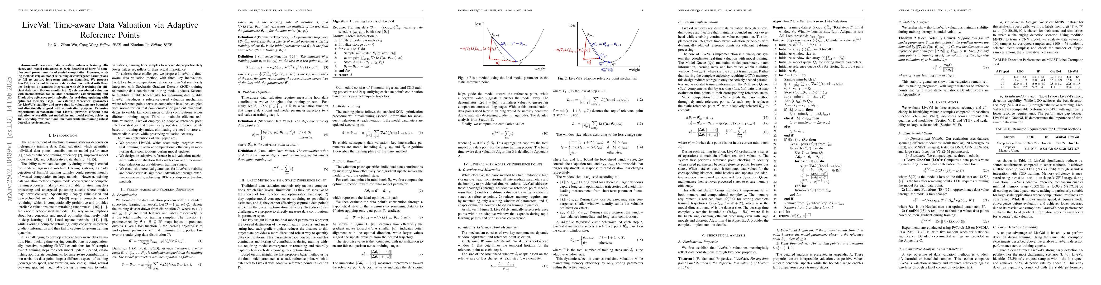 Thumbnail for LiveVal: Time-aware Data Valuation via Adaptive Reference Points