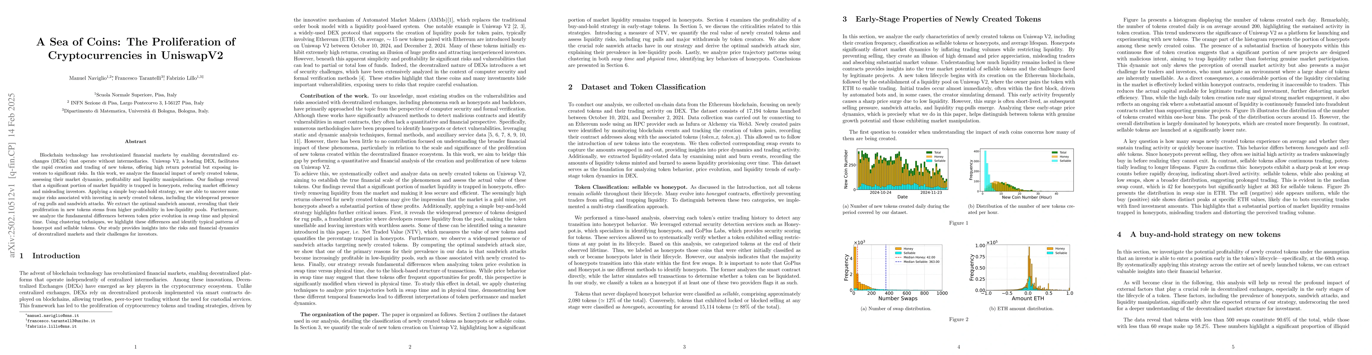 Thumbnail for A Sea of Coins: The Proliferation of Cryptocurrencies in UniswapV2