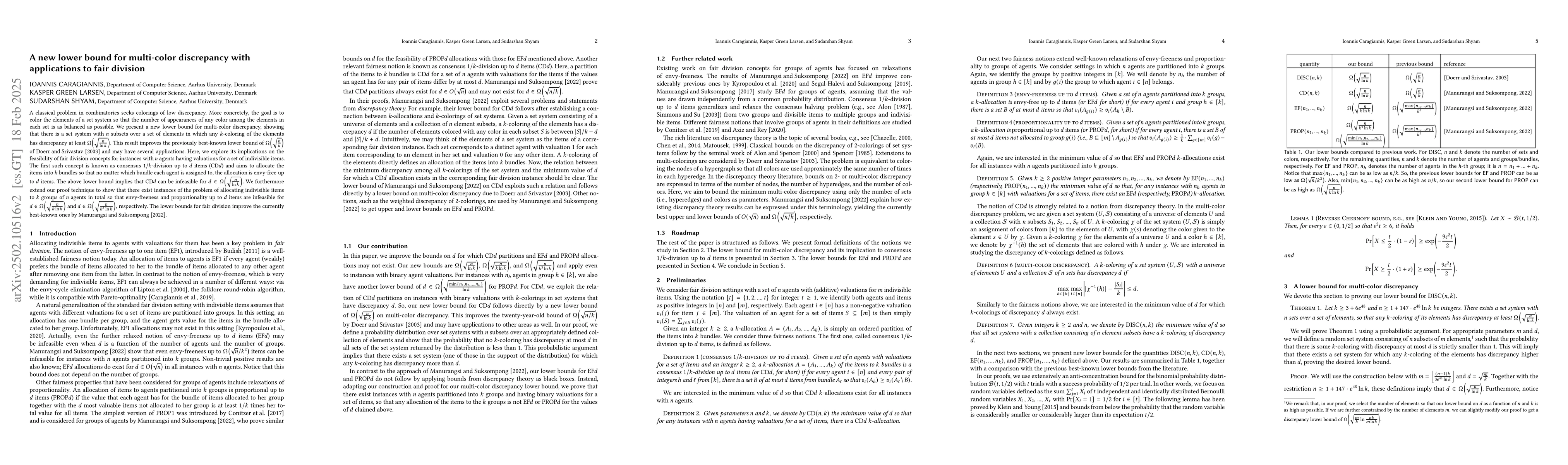 Thumbnail for A new lower bound for multi-color discrepancy with applications to fair
  division