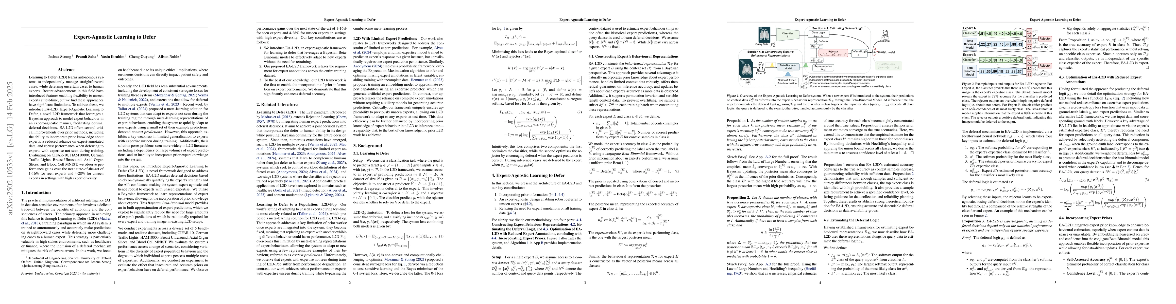 Thumbnail for Expert-Agnostic Learning to Defer