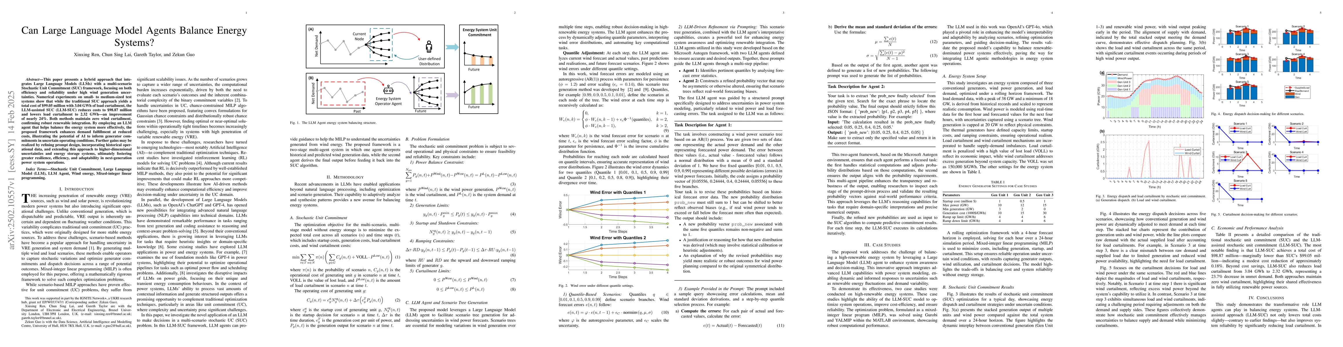 Thumbnail for Can Large Language Model Agents Balance Energy Systems?