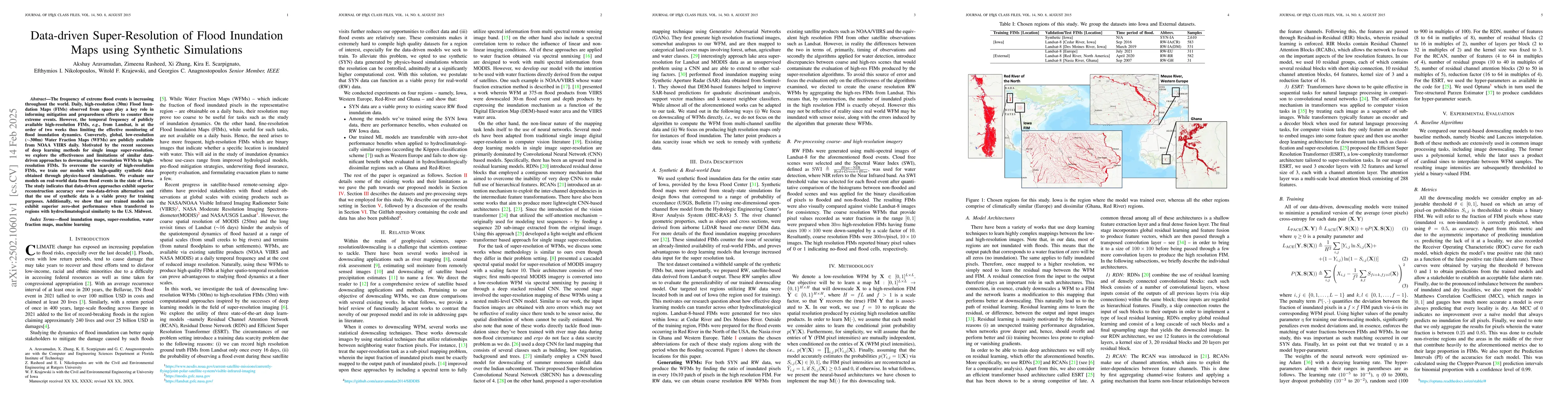 Thumbnail for Data-driven Super-Resolution of Flood Inundation Maps using Synthetic
  Simulations