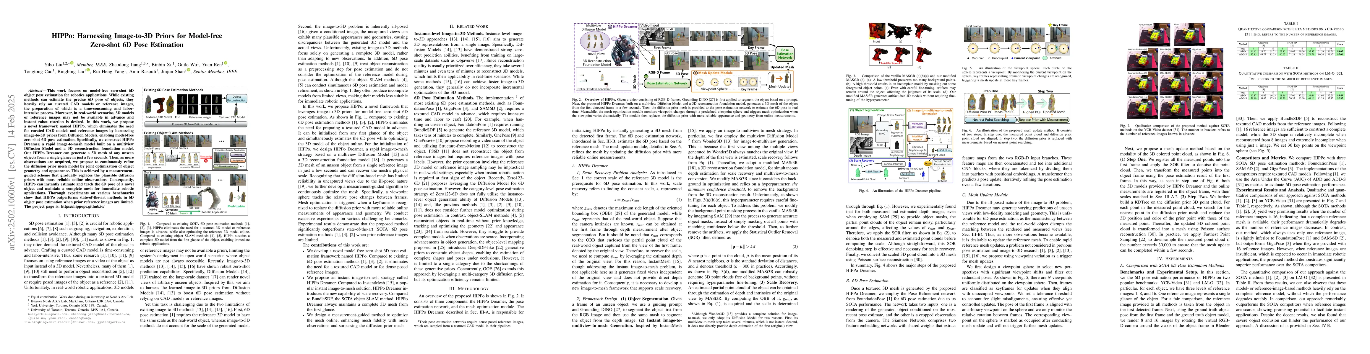 Thumbnail for HIPPo: Harnessing Image-to-3D Priors for Model-free Zero-shot 6D Pose
  Estimation