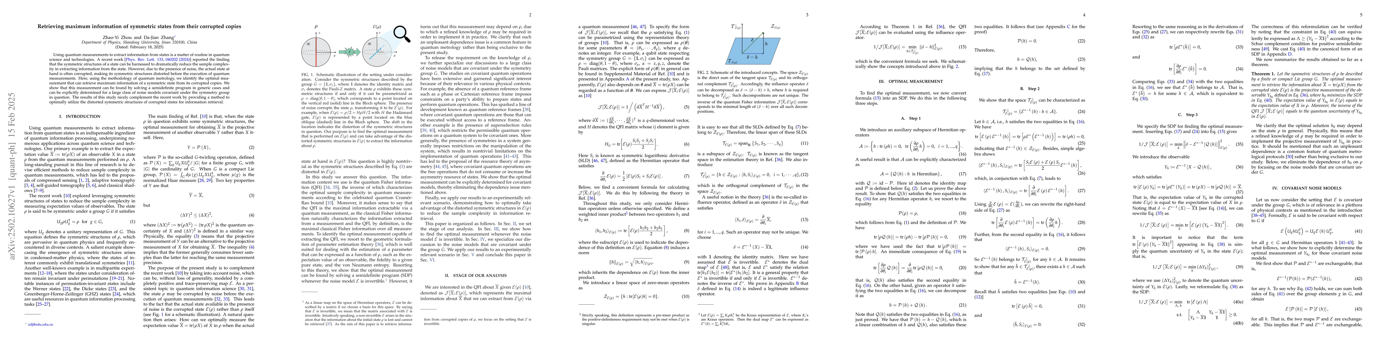 Thumbnail for Retrieving maximum information of symmetric states from their corrupted
  copies