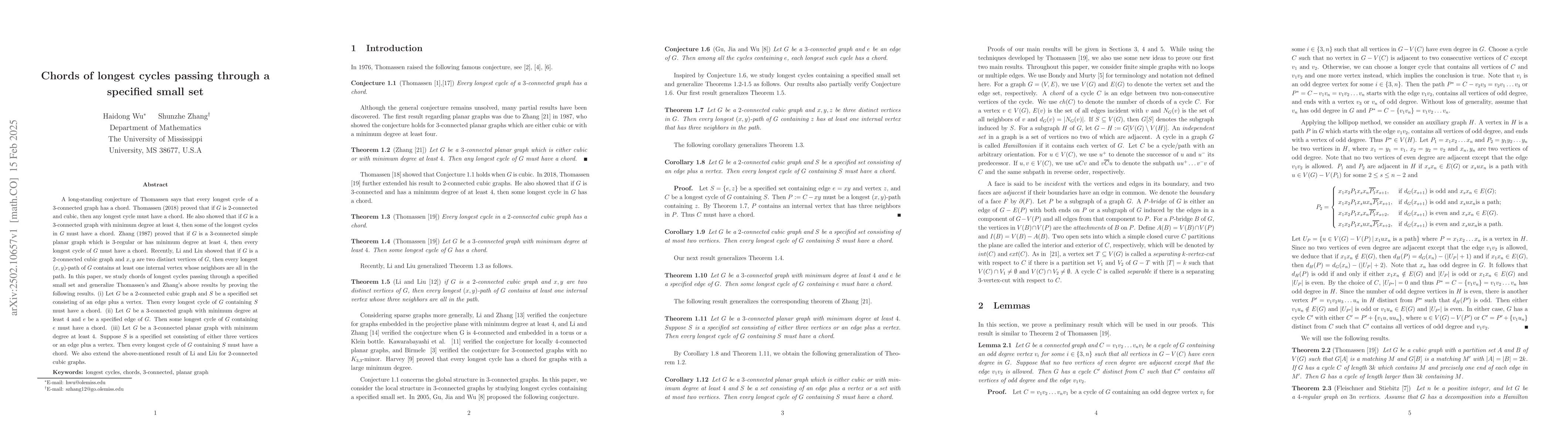 Thumbnail for Chords of longest cycles passing through a specified small set