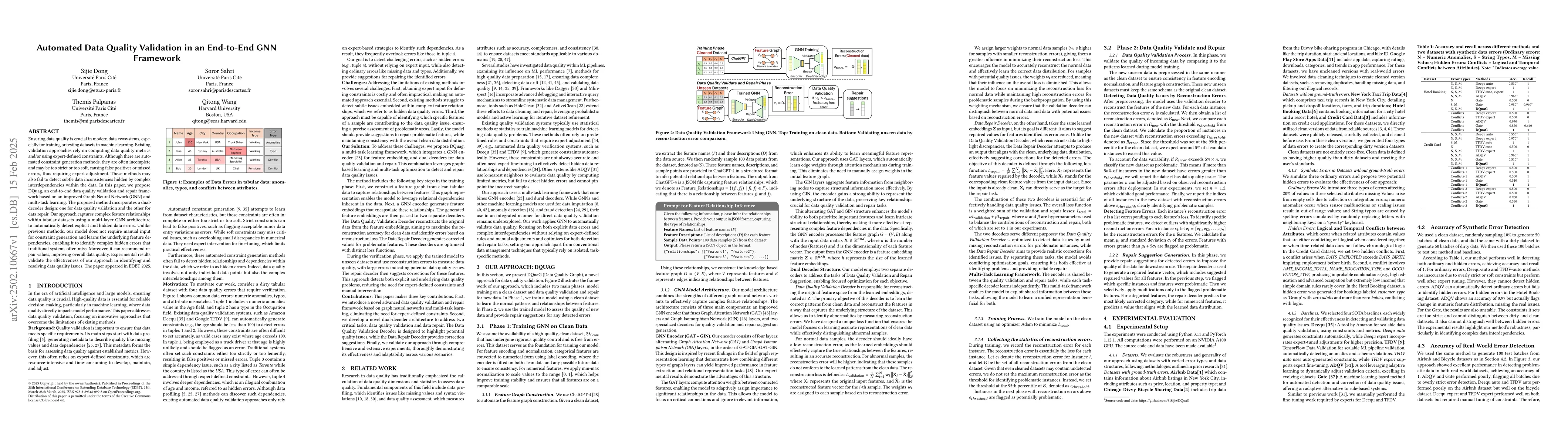 Thumbnail for Automated Data Quality Validation in an End-to-End GNN Framework