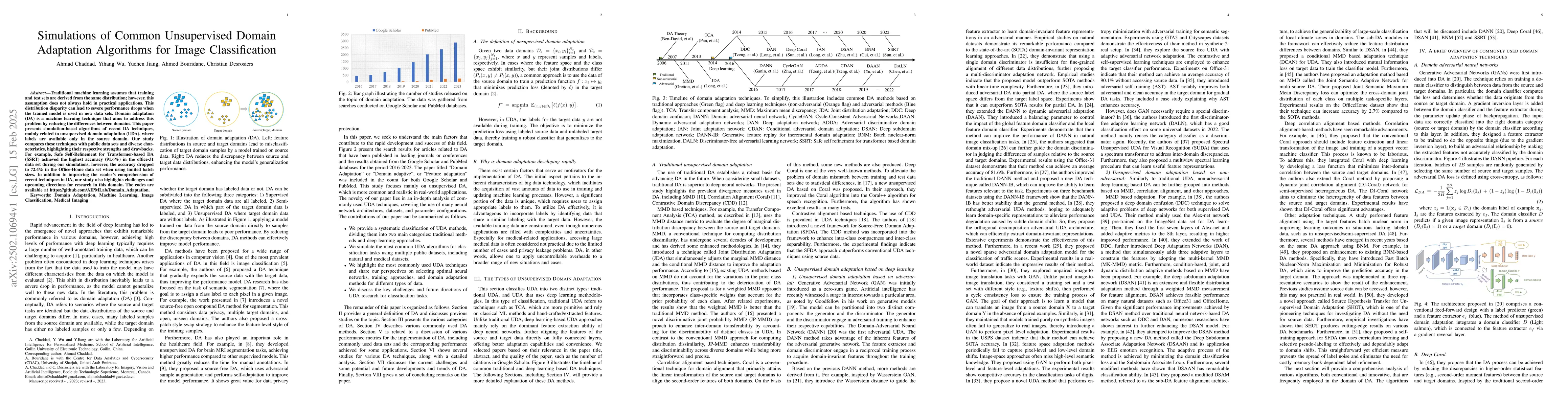 Thumbnail for Simulations of Common Unsupervised Domain Adaptation Algorithms for
  Image Classification