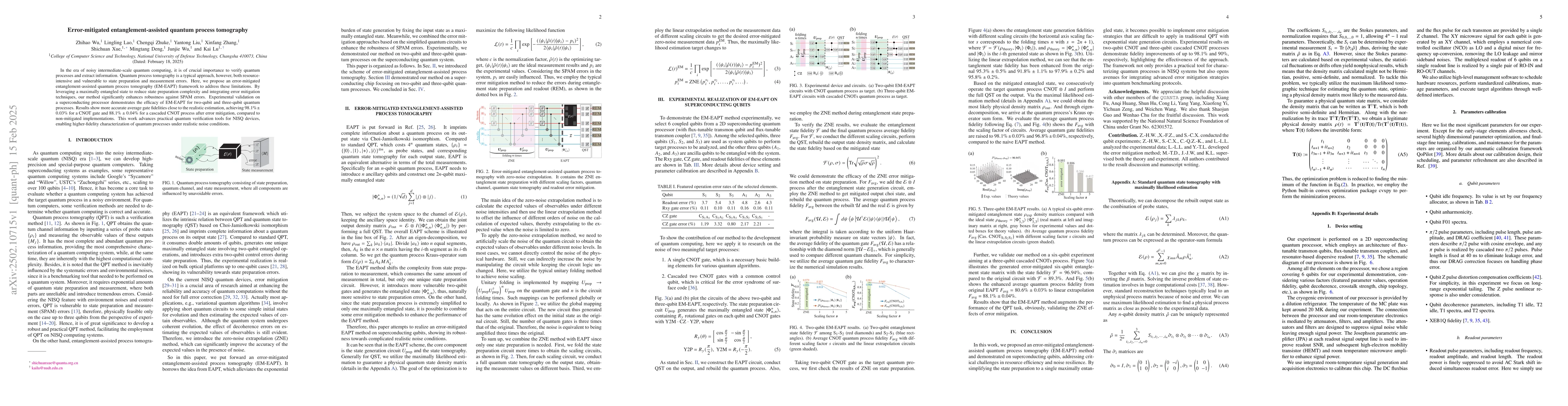 Thumbnail for Error-mitigated entanglement-assisted quantum process tomography