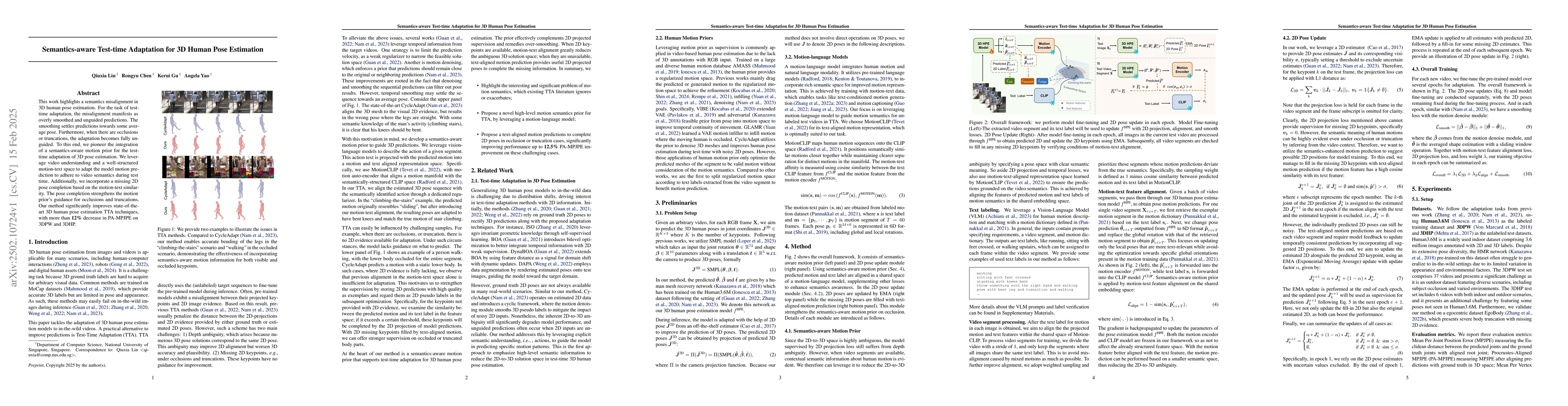 Thumbnail for Semantics-aware Test-time Adaptation for 3D Human Pose Estimation