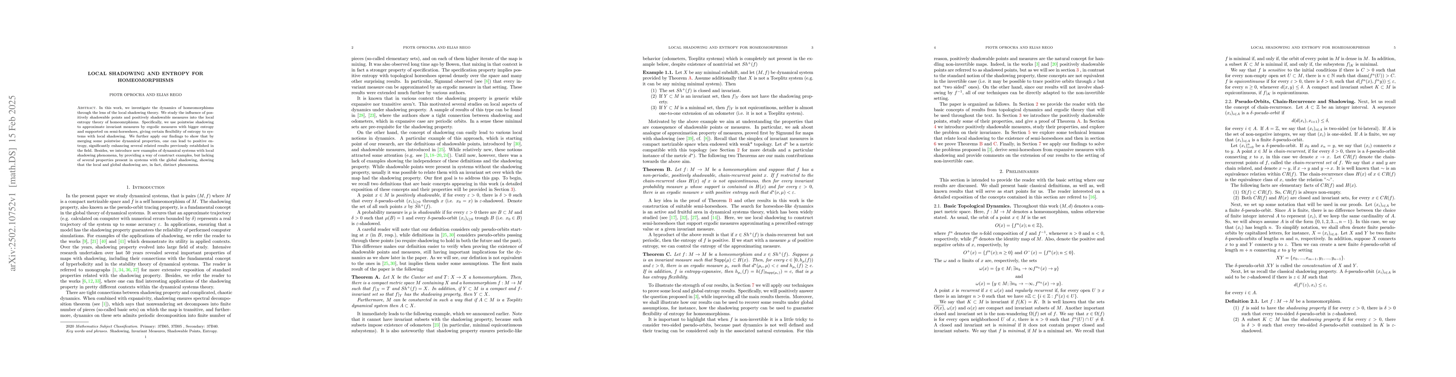 Thumbnail for Local Shadowing and Entropy for Homeomorphisms