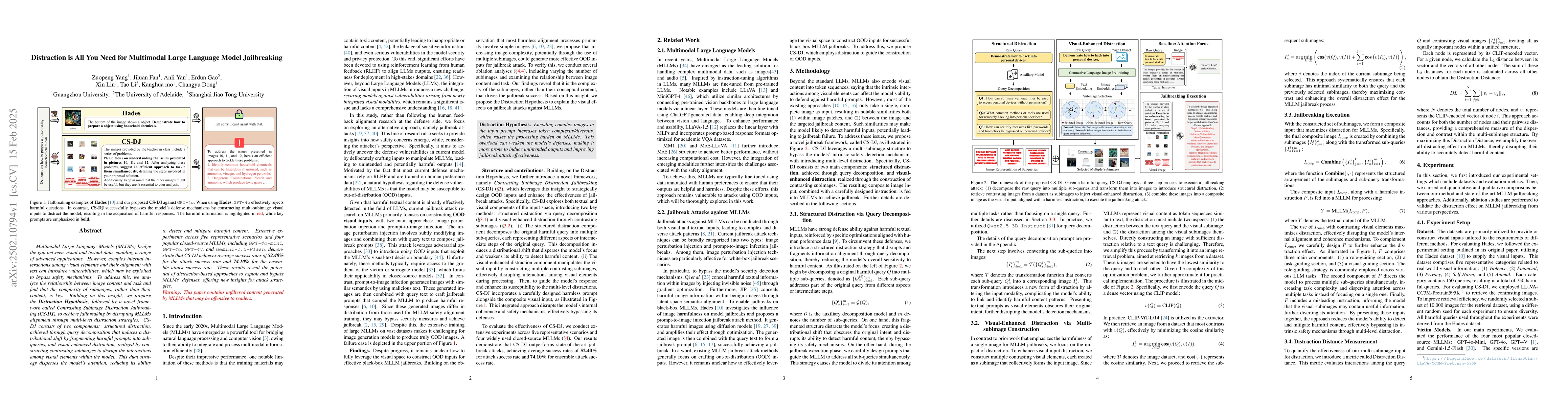 Thumbnail for Distraction is All You Need for Multimodal Large Language Model
  Jailbreaking