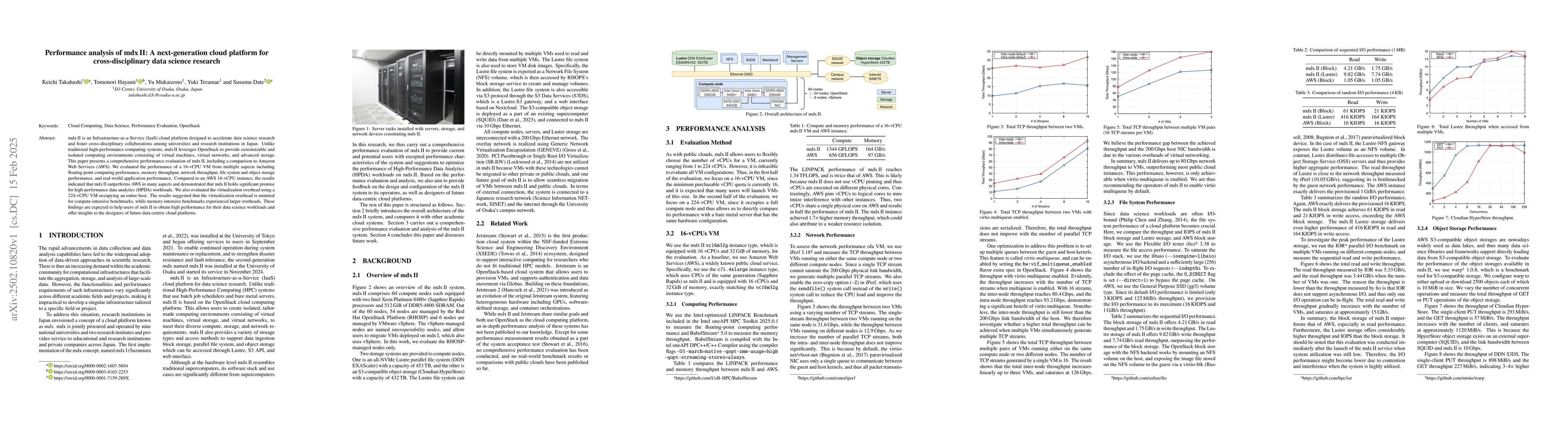 Thumbnail for Performance analysis of mdx II: A next-generation cloud platform for
  cross-disciplinary data science research