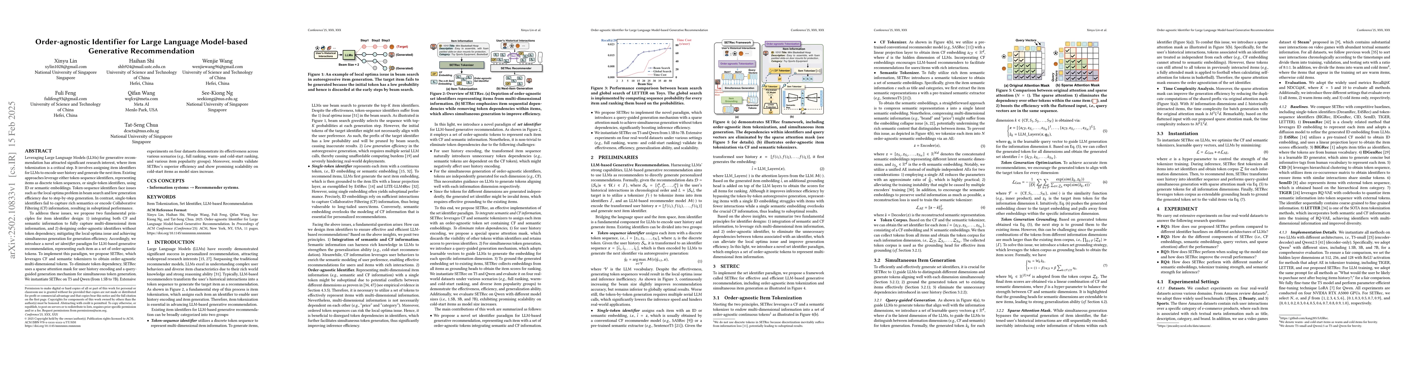 Thumbnail for Order-agnostic Identifier for Large Language Model-based Generative
  Recommendation