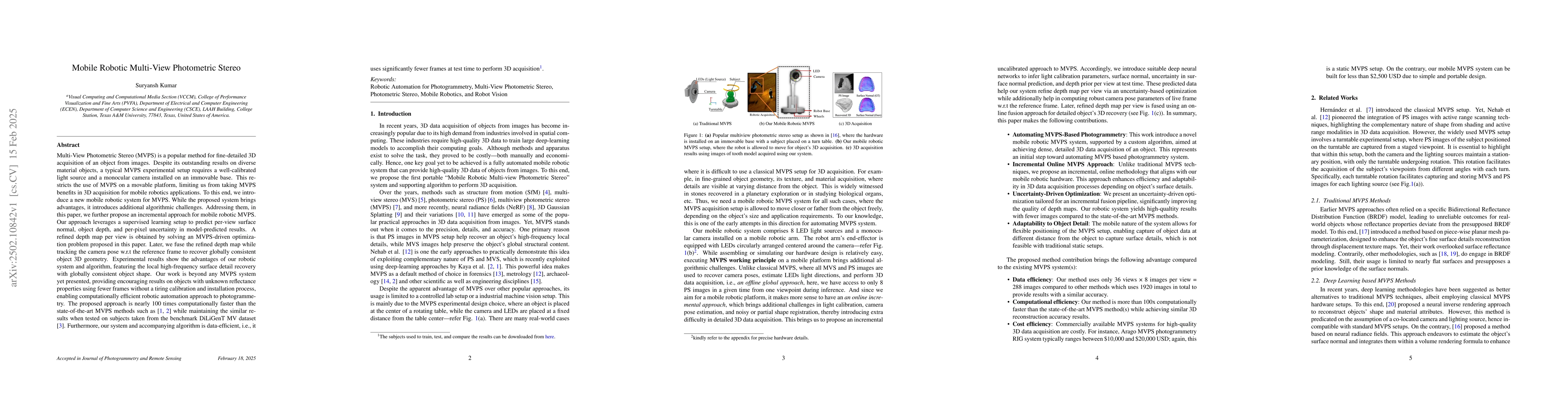 Thumbnail for Mobile Robotic Multi-View Photometric Stereo