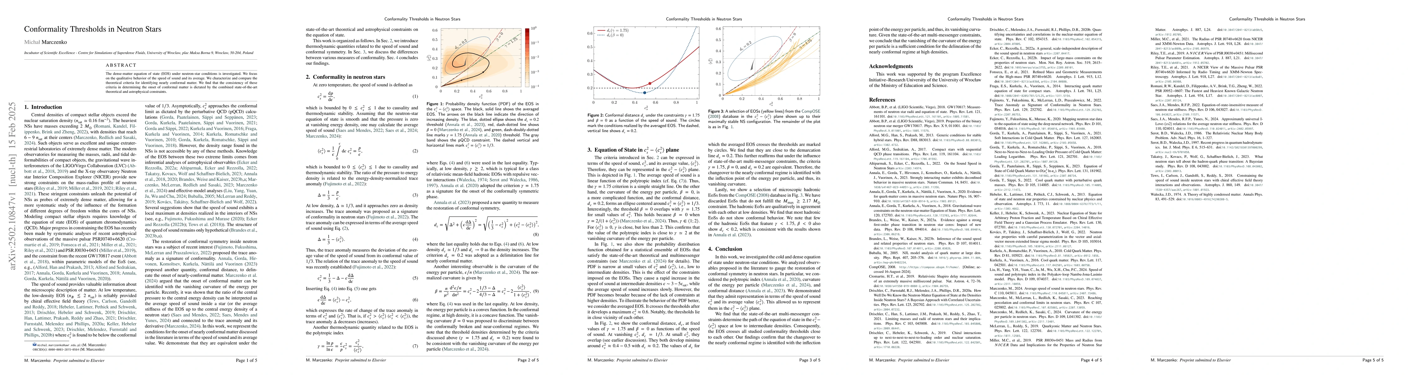 Thumbnail for Conformality Thresholds in Neutron Stars