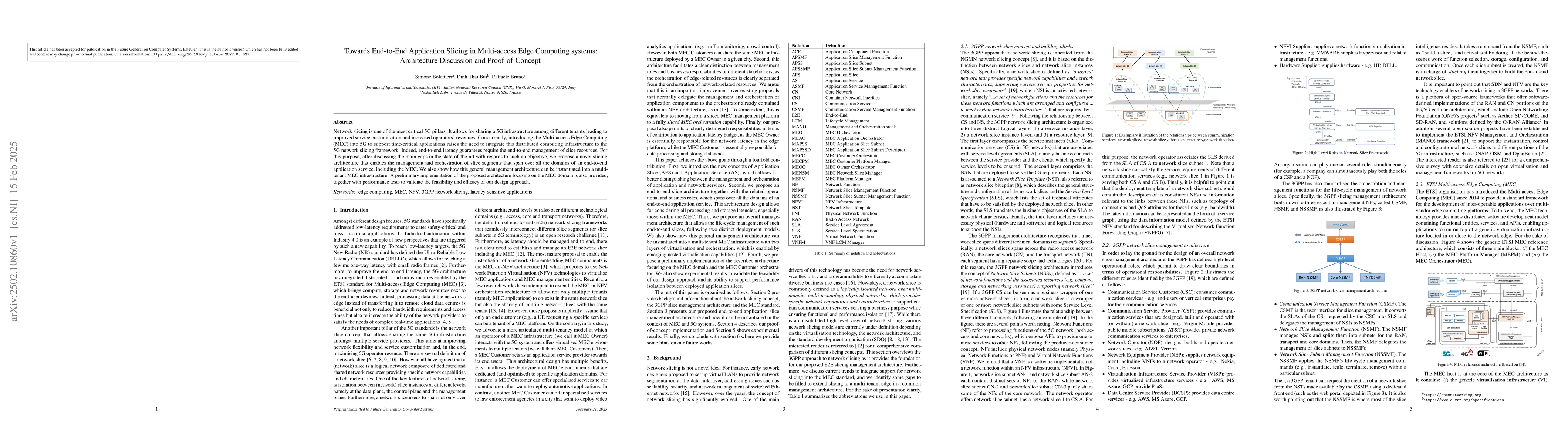 Thumbnail for Towards End-to-End Application Slicing in Multi-access Edge Computing
  systems: Architecture Discussion and Proof-of-Concept