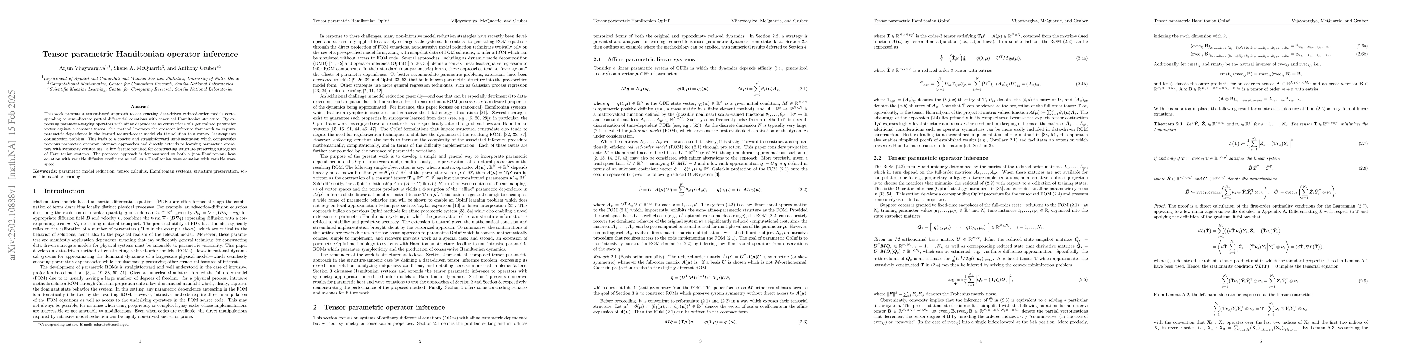Thumbnail for Tensor parametric Hamiltonian operator inference
