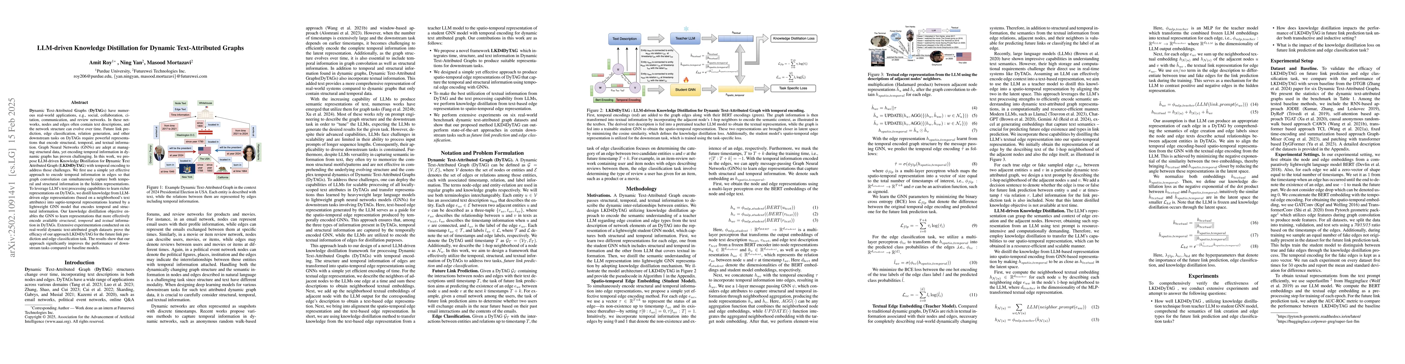 Thumbnail for LLM-driven Knowledge Distillation for Dynamic Text-Attributed Graphs
