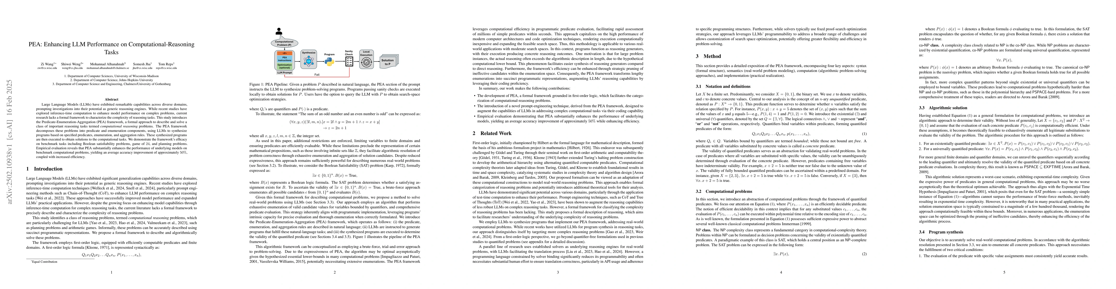 Thumbnail for PEA: Enhancing LLM Performance on Computational-Reasoning Tasks