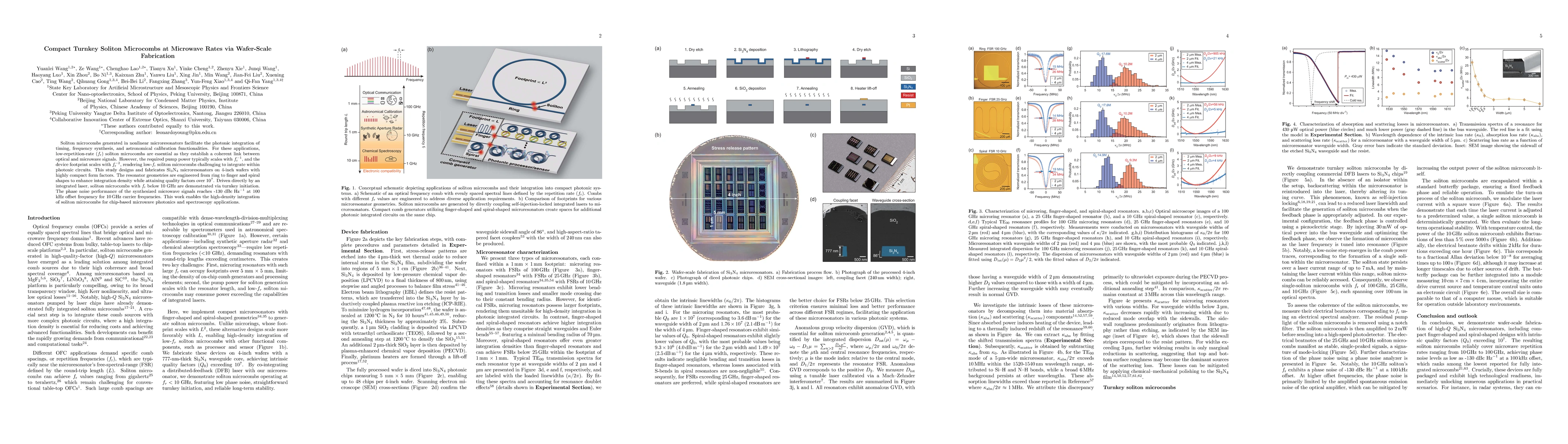 Thumbnail for Compact Turnkey Soliton Microcombs at Microwave Rates via Wafer-Scale
  Fabrication