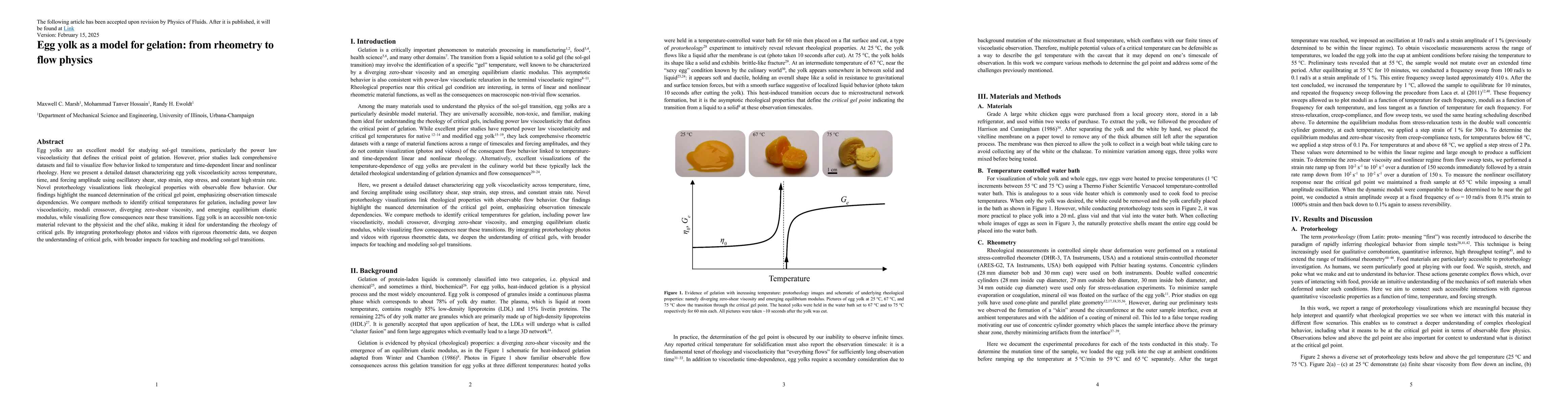 Thumbnail for Egg yolk as a model for gelation: from rheometry to flow physics