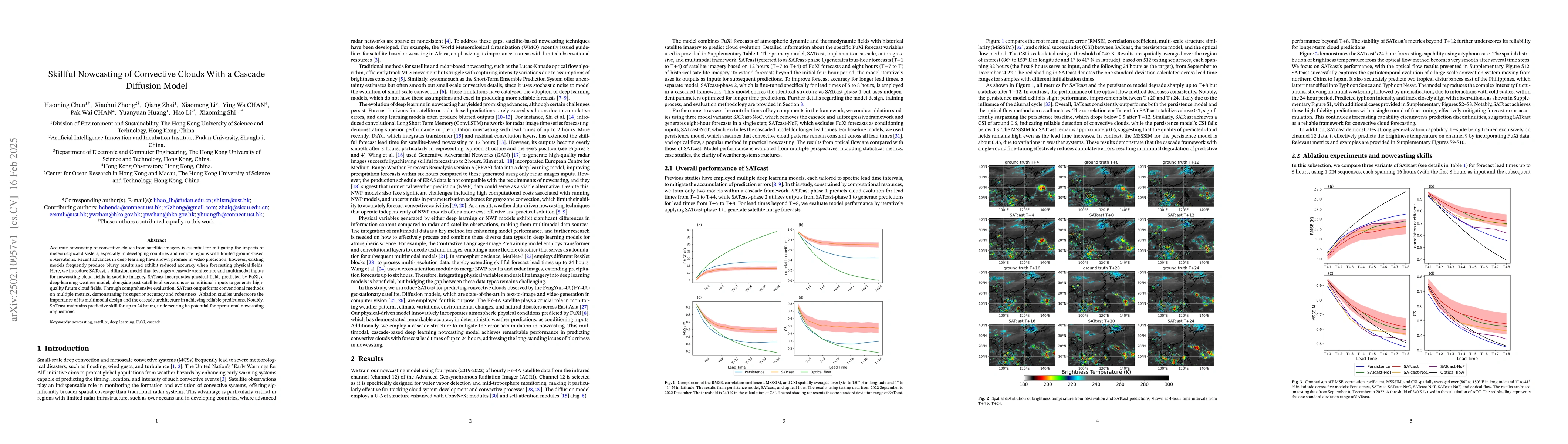 Thumbnail for Skillful Nowcasting of Convective Clouds With a Cascade Diffusion Model