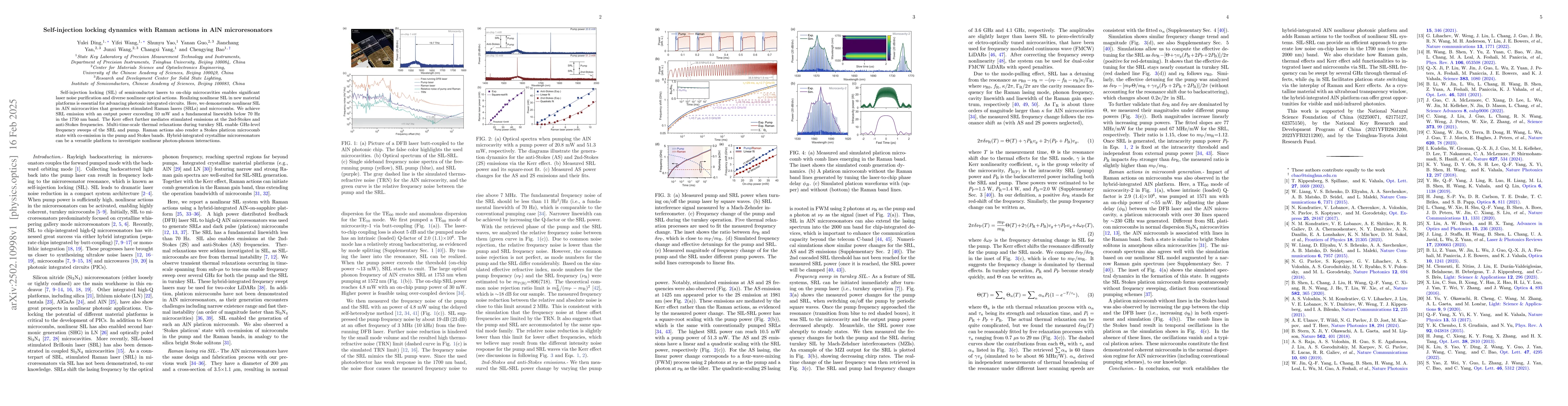 Thumbnail for Self-injection locking dynamics with Raman actions in AlN
  microresonators