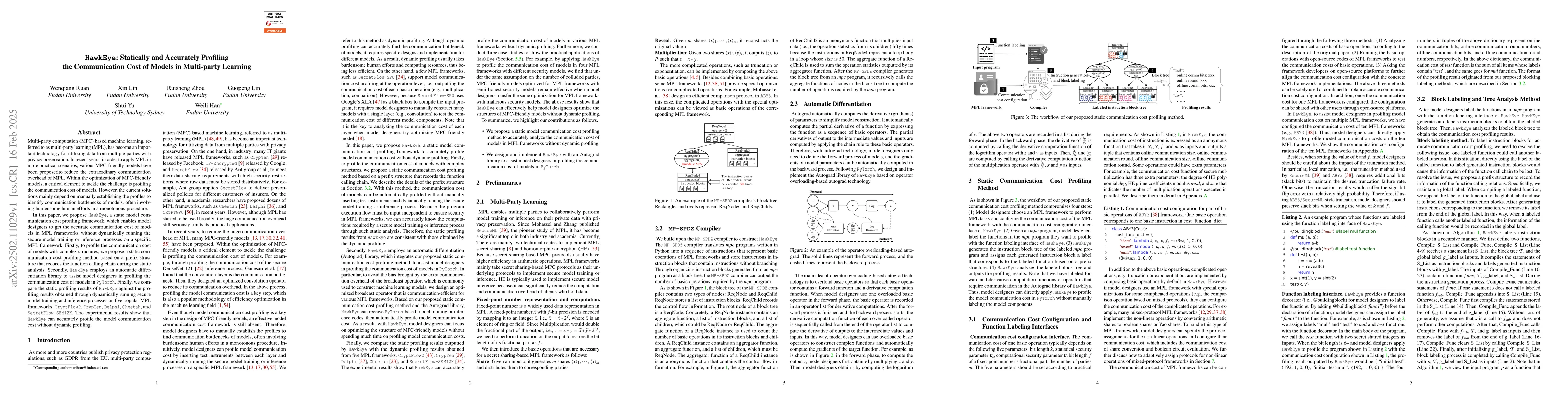 Thumbnail for HawkEye: Statically and Accurately Profiling the Communication Cost of
  Models in Multi-party Learning