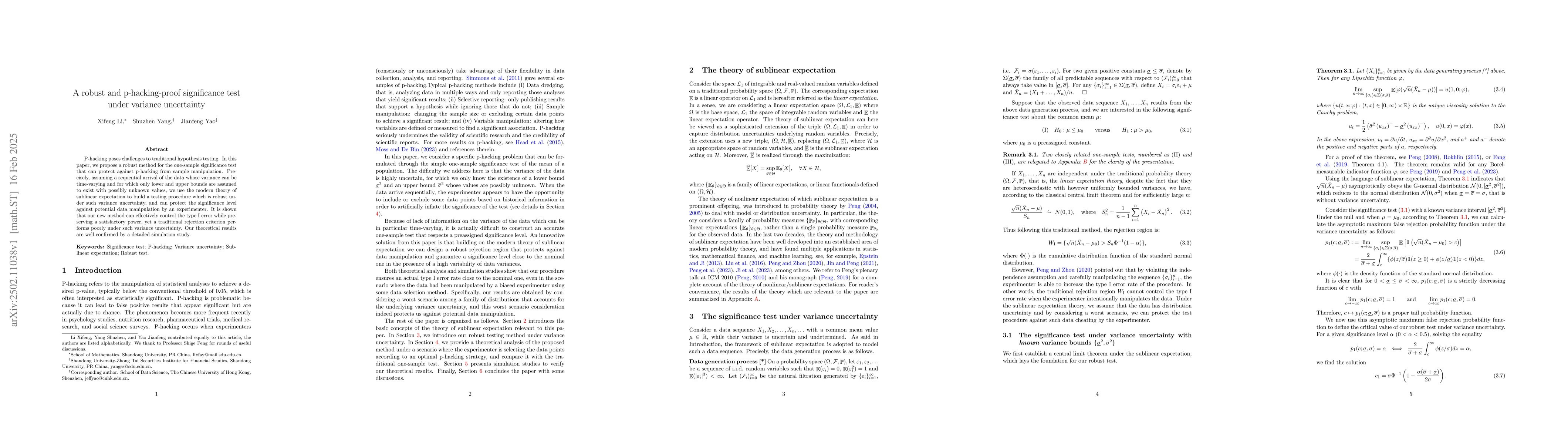 Thumbnail for A robust and p-hacking-proof significance test under variance
  uncertainty