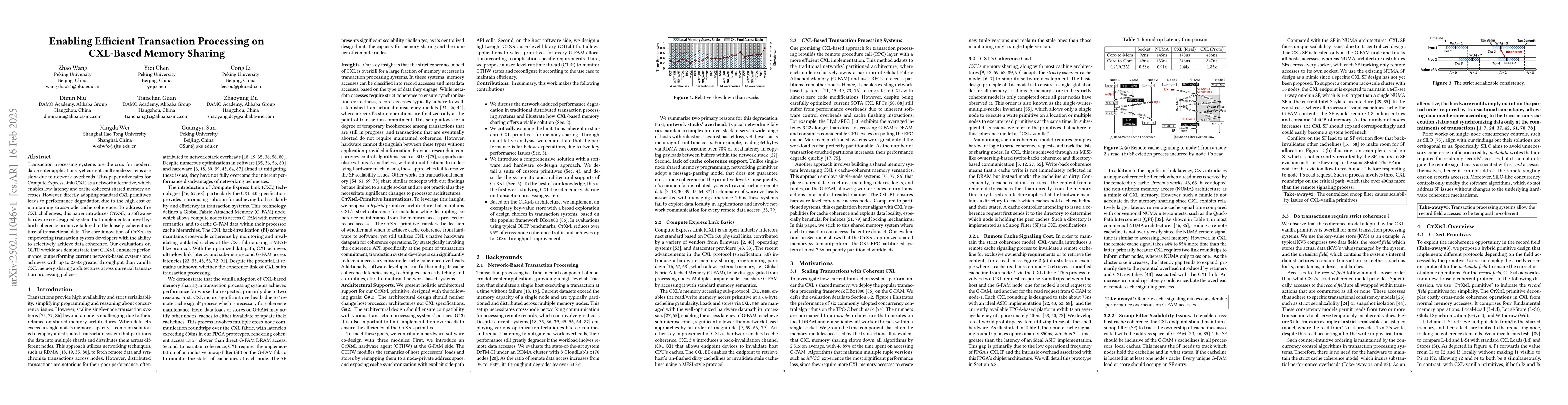Thumbnail for Enabling Efficient Transaction Processing on CXL-Based Memory Sharing