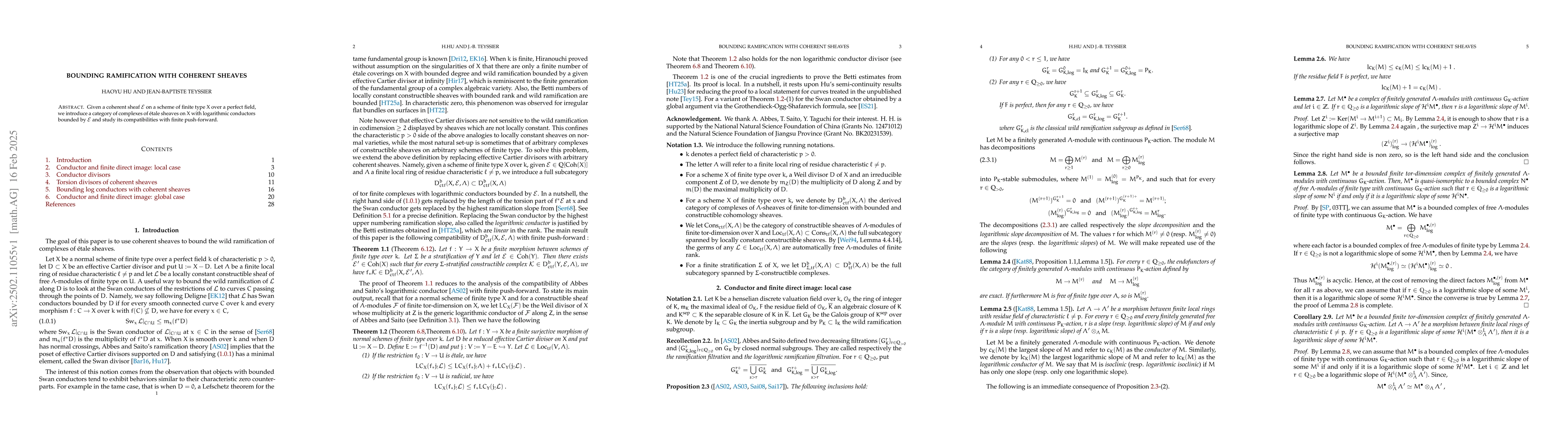 Thumbnail for Bounding ramification with coherent sheaves