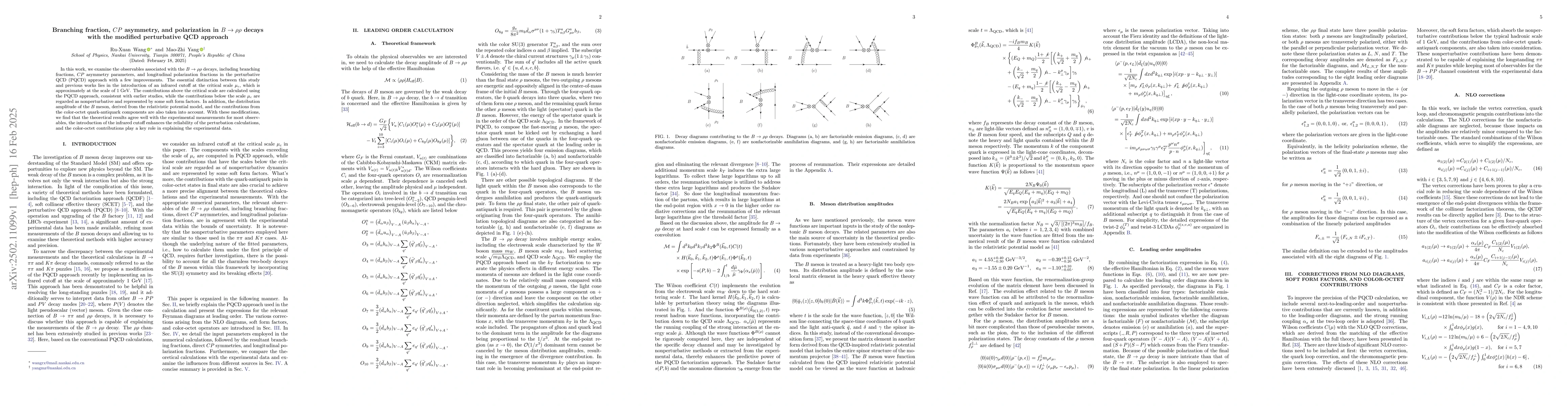 Thumbnail for Branching fraction, $CP$ asymmetry, and polarization in $B\toρρ$
  decays with the modified perturbative QCD approach