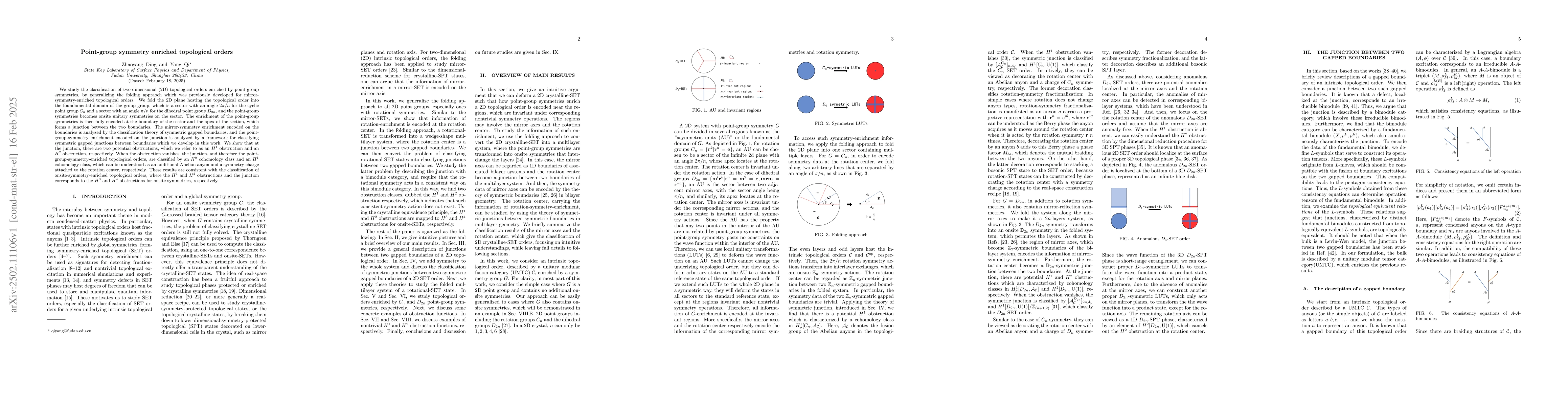 Thumbnail for Point-group symmetry enriched topological orders