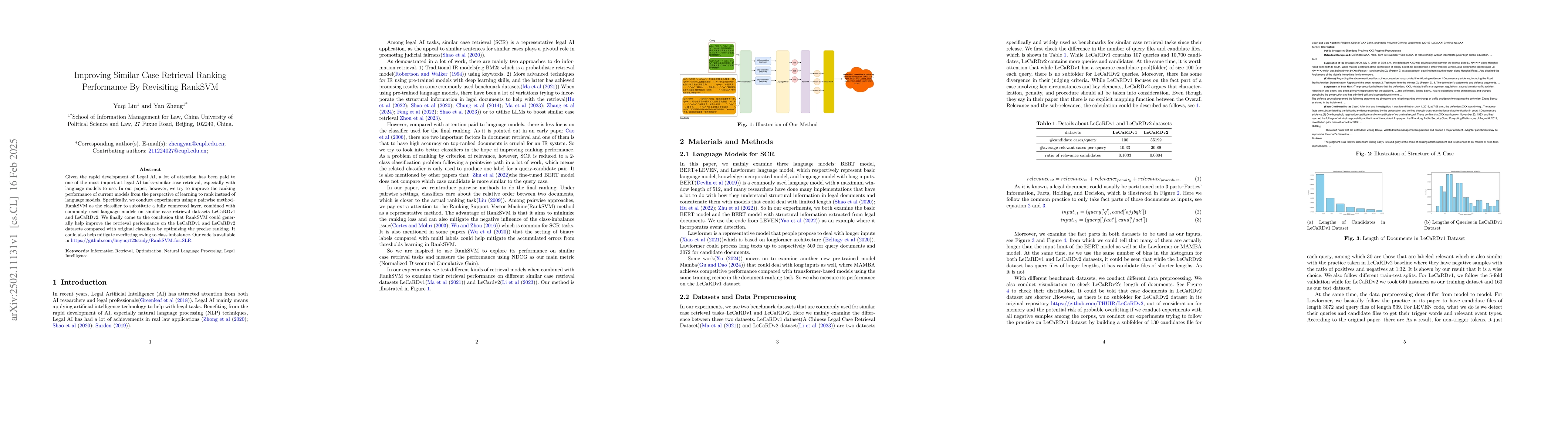 Thumbnail for Improving Similar Case Retrieval Ranking Performance By Revisiting
  RankSVM