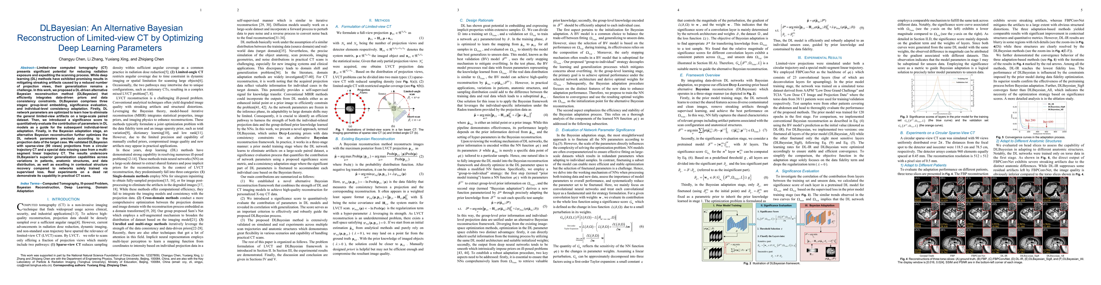 Thumbnail for DLBayesian: An Alternative Bayesian Reconstruction of Limited-view CT by
  Optimizing Deep Learning Parameters